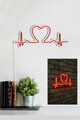 Decoratiune luminoasa LED, Love Rhythm, Benzi flexibile de neon, DC 12 V, Rosu