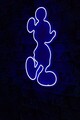 Decoratiune luminoasa LED, Mickey Mouse,  Benzi flexibile de neon, DC 12 V, Albastru