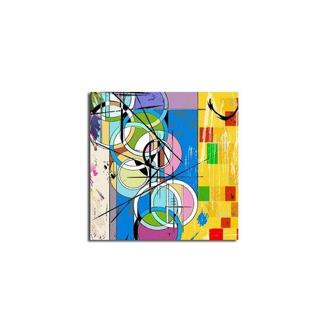 Tablou decorativ, 4545K-104, Canvas, Dimensiune: 45 x 45 cm, Multicolor