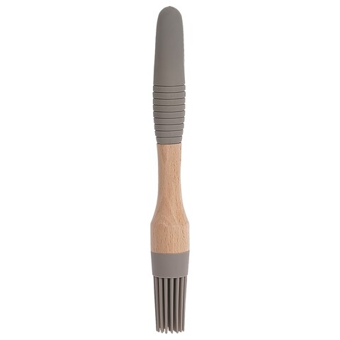 Pensula rotunda pentru brutarie, Sabichi, 22.5 cm, bambus/silicon, taupe