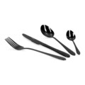 Set tacamuri 16 piese Abele, Homla, inox tip 430, negru