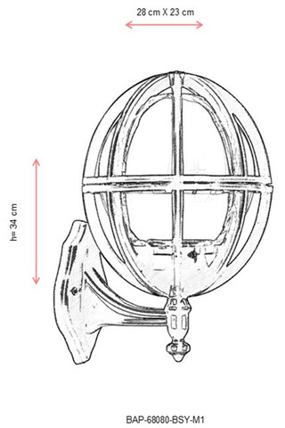 Lampa de exterior, Avonni, 685AVN1101, Plastic ABS, Negru