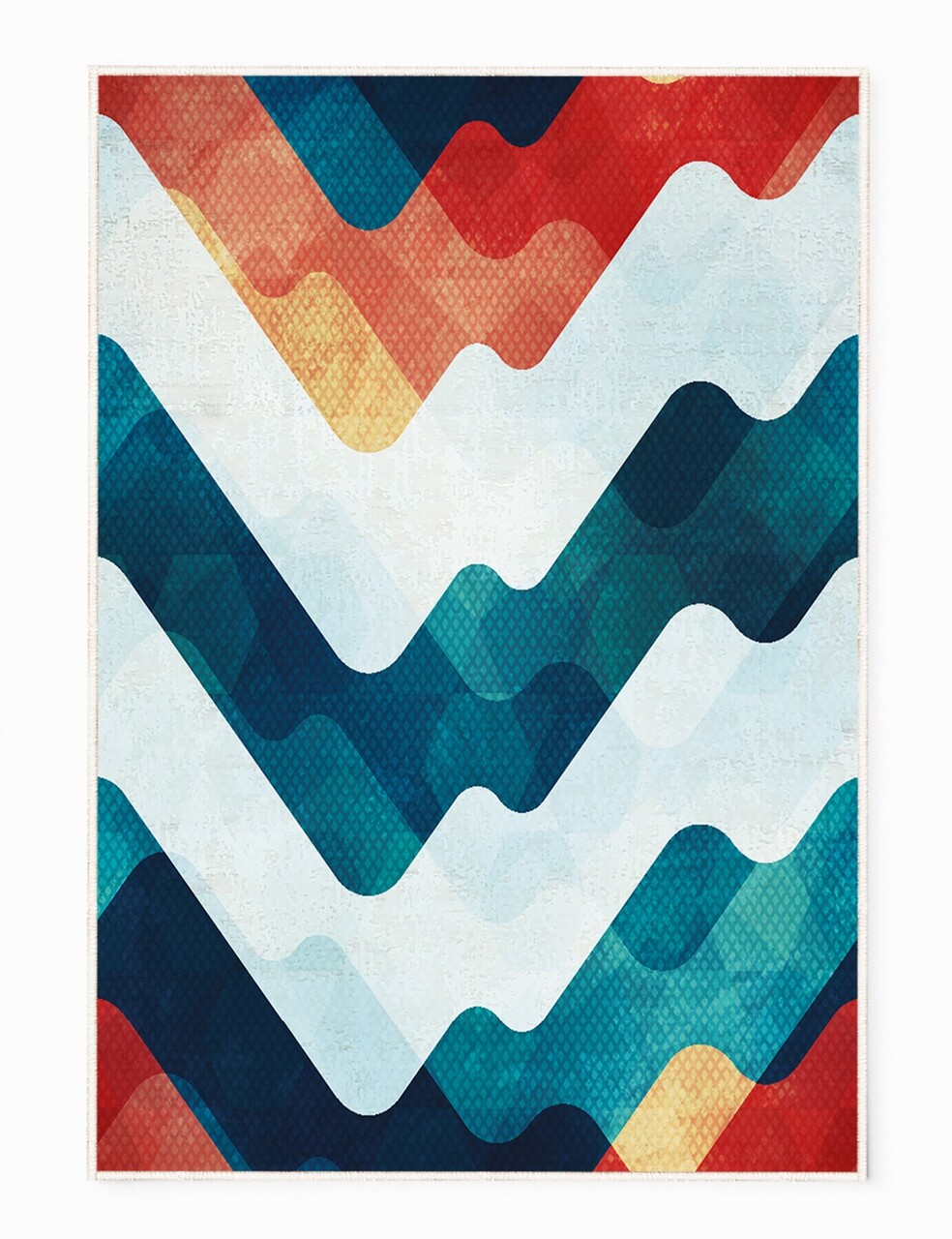 Covor Wave, Oyo Concept, 140x220 cm, poliester, multicolor