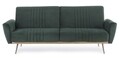 Canapea extensibila Johnny Dark Green, Bizzotto, 210 x 83 x 85 cm, catifea