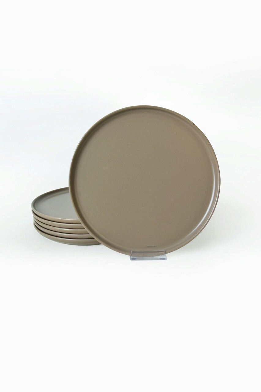 Set platouri pentru servire, Keramika, 275KRM2204, 100% CERAMICA / , Nu absoarbe apa, Taupe Mat