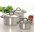 Oala cu capac Berry, Ambition, 18 cm, 2.5 L, inox/sticla temperata