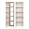 Corp biblioteca, Mod Design, Potenza, 50x162x25 cm, Stejar / Alb