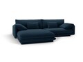 Coltar stanga 4 locuri, Torino-211, Micadoni Home, 250x170x83 cm, tesatura structurata chenille, albastru navy