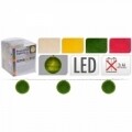 Ghirlanda cu 10 Led-uri Ball Puff, 135 cm, crem