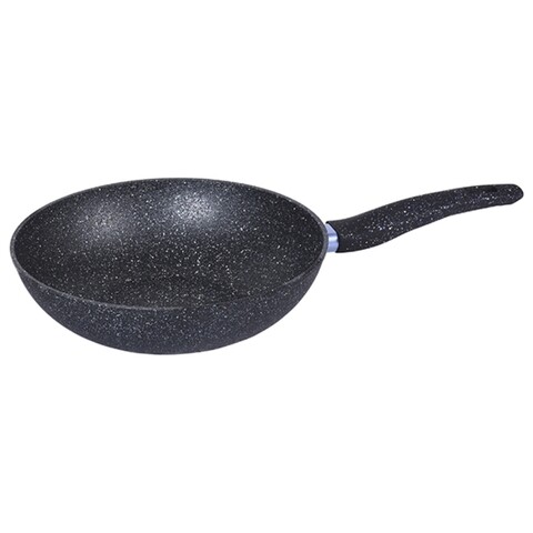 Tigaie wok Luigi Ferrero, Milano FR-2864M, Ø 28 cm, aluminiu forjat/invelis marmura