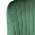 Scaun Louis, Homla, 59x47x88 cm, metal/catifea din poliester, verde