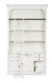 Biblioteca cu scara Jefferson, Bizzotto, 143.5 x 40.6 x 233.7 cm, lemn de mango/MDF, alb