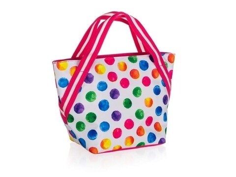 Geanta termoizolanta, Delia Dots, Vetro-Plus, 34x15x22 cm, 8 L, polietilena