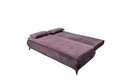 Canapea extensibila, Zoe Lux 3D, Salvador Brego 93, 202 x 94 x 104 cm, plum