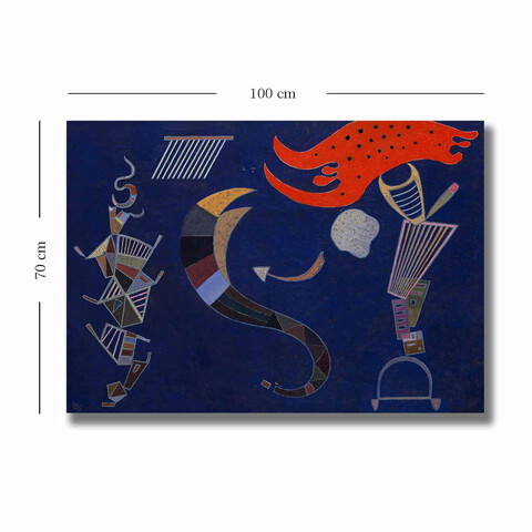 Tablou decorativ, 70100KANDINSKY027, Canvas , Lemn, Multicolor