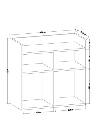 Pantofar, Colman, Vista, 75.6x35.6x72 cm, Antracit