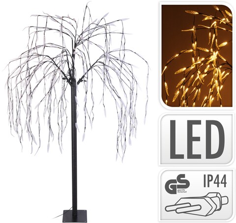 Decoratiune salcie luminoasa Willow Tree, 400 LED-uri, H180 cm, lumina calda