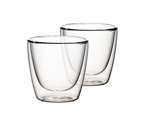 Set 2 pahare espresso cu perete dublu, Villeroy & Boch, Artesano Hot Beverages M, 210 ml, sticla borosilicata