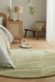 Covor Lino Leaf Sage, Flair Rugs, D160 cm, lana, verde