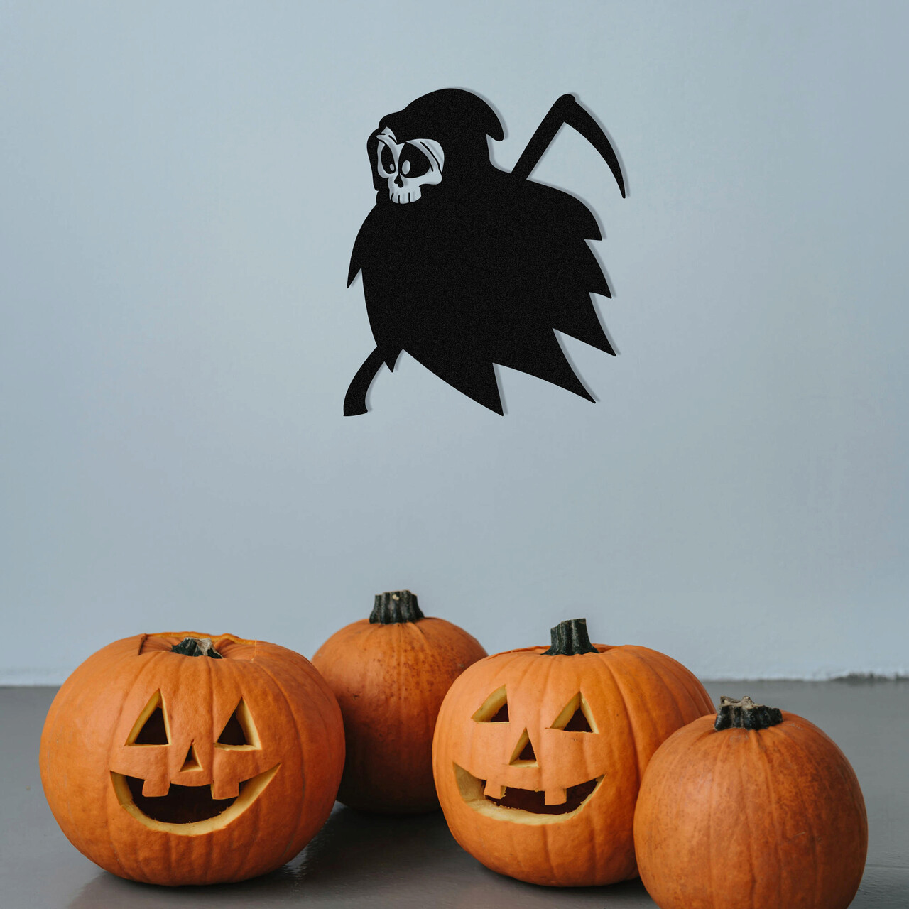 Decoratiune de perete, Halloween 8, Metal, Dimensiune: 45 x 53 cm, Negru - 1 | YEO