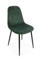 Scaun Irelia, Bizzotto, catifea, 52.5x42.5x90 cm, verde inchis