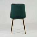 Scaun Chic Velvet, Signal, 51x44x89 cm, catifea/otel, verde/auriu