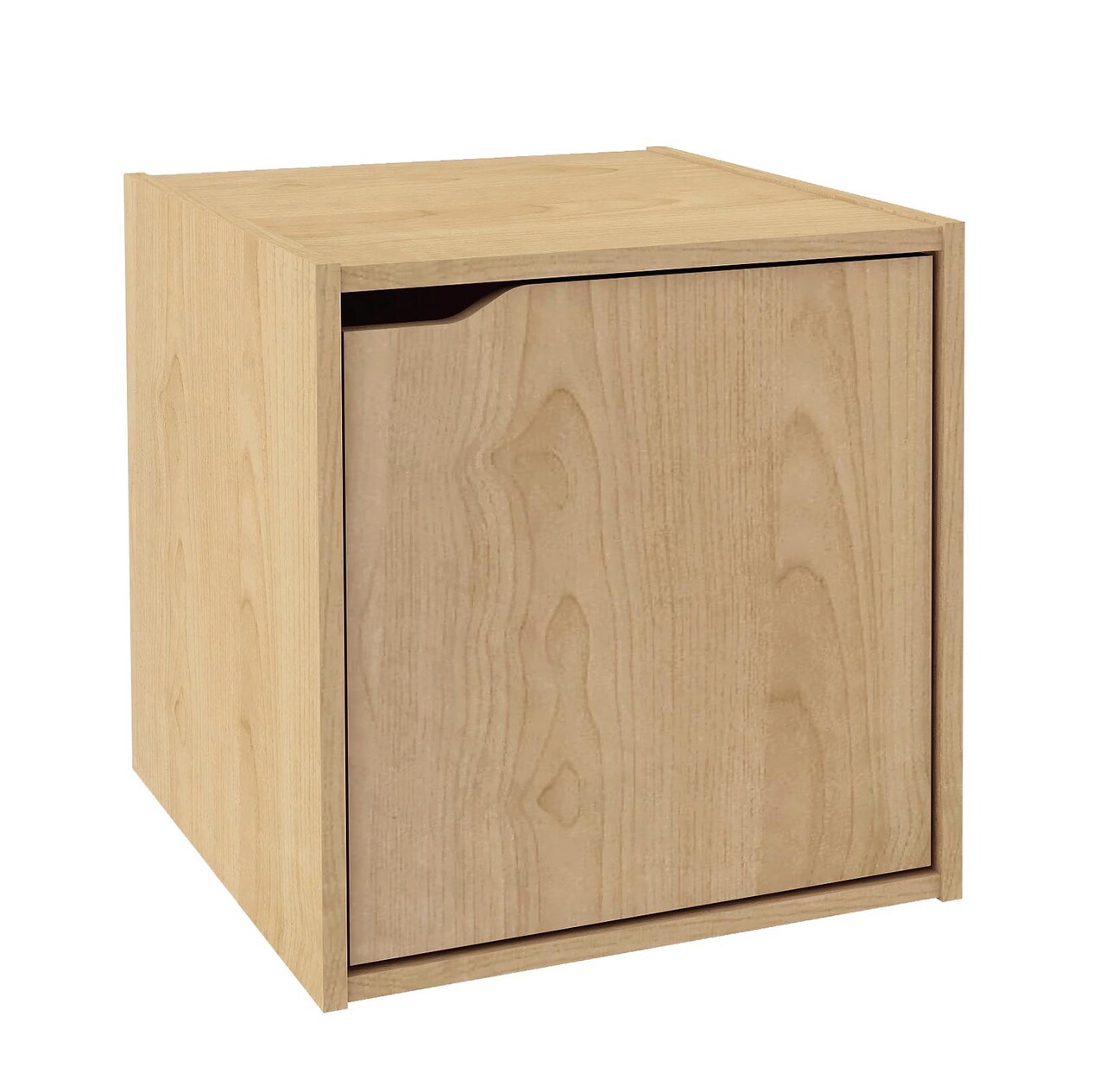 Raft modular Composite Cube W-Door, Bizzotto, 35x35x35 cm, PAL/MDF, natural