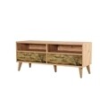 Set mobilier living 2 piese, comoda si comoda TV, Motto 2-729, Vella, atlantic pine