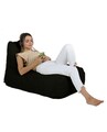 Fotoliu puf, Bean Bag, Ferndale Trendy, 105 x 75 cm, poliester impermeabil, negru