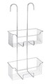 Suport accesorii dus, Wenko, Milo, 25 x 14 x 55 cm, inox/plastic