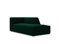 Sezlong living dreapta 1 loc, Ruby, Micadoni Home, BL, 180x93x69 cm, catifea, verde bottle