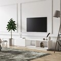 Comoda TV, Minima, Lepando, 160x64x35 cm, Alb