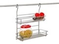 Polita depozitare condimente, Variella Double, Banquet, 32.5x17x39 cm, inox