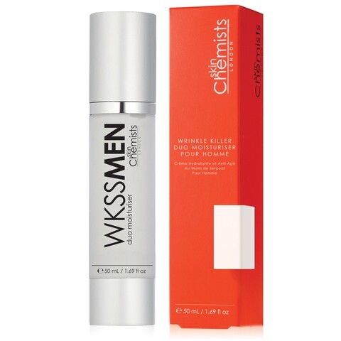 Crema antirid pentru barbati, SkinChemists, Wrinkle Killer Duo Moisturiser, 50 ml