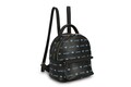 Rucsac, Lucky Bees, 338 Black Blue, piele ecologica, negru/bleu