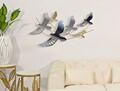 Decoratiune de perete Bird, Mauro Ferretti, 90.8 x 50.8 cm, fier, multicolor