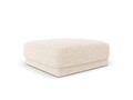 Taburet, Miley, Micadoni Home, BL, 85x85x42 cm, poliester chenille, bej deschis