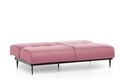 Canapea extensibila Anton Sofabed, Futon, 3 locuri, 190x130 cm, metal, rosu grizzled