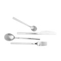 Set tacamuri 24 piese Aperi, Homla, inox tip 430, argintiu