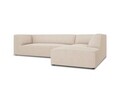 Coltar dreapta 4 locuri, Ruby, Micadoni Home, BL, 273x180x69 cm, poliester, bej