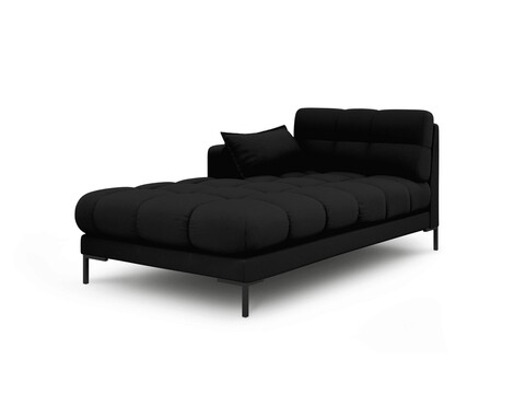 Sezlong living stanga 1 loc, Mamaia, Micadoni Home, BL, 185x102x75 cm, tesatura tip twill, negru