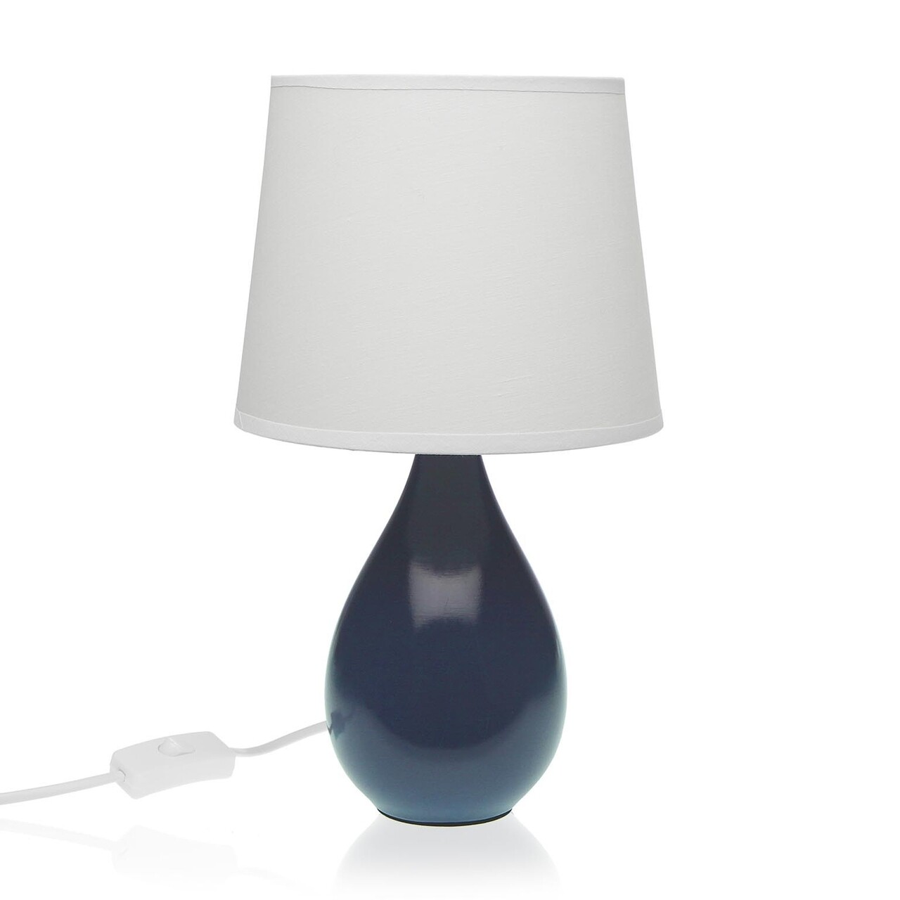 Lampa De Masa Lacey, Versa, Ø20x35 Cm, Ceramica/textil, Albastru