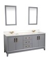 Set mobilier de baie (3 piese), Jussara, Michigan 72, Gri inchis