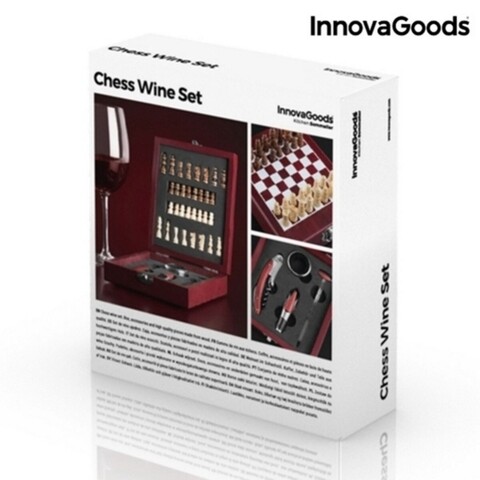 Set de accesorii pentru vin si sah InnovaGoods 37 piese