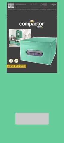 Cutie de depozitare Nordic, Compactor, 50x38.5x24 cm, PVC/carton, verde