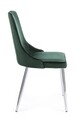 Scaun Corinna, Bizzotto, catifea, 44x55x86 cm, verde inchis