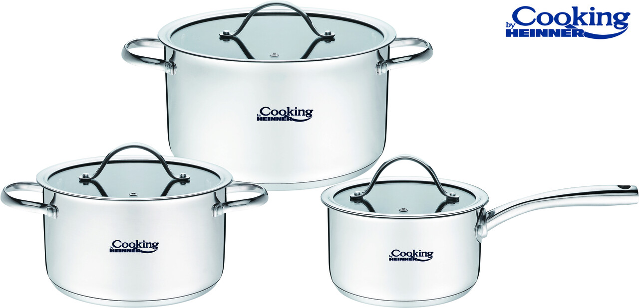 Set de gatit Anna, Cooking by Heinner, 6 piese, inox - 1 | YEO