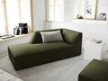 Sezlong living stanga 1 loc, Ruby, Micadoni Home, BL, 180x93x69 cm, velur, verde