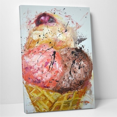 Tablou decorativ Icecream, Modacanvas, 50x70 cm, canvas, multicolor
