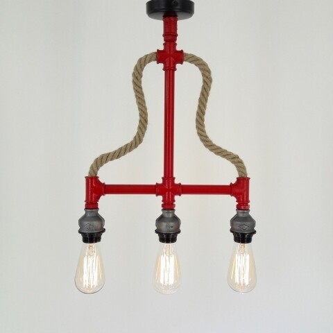 Candelabru All Design, metal, 38x50 cm, Red